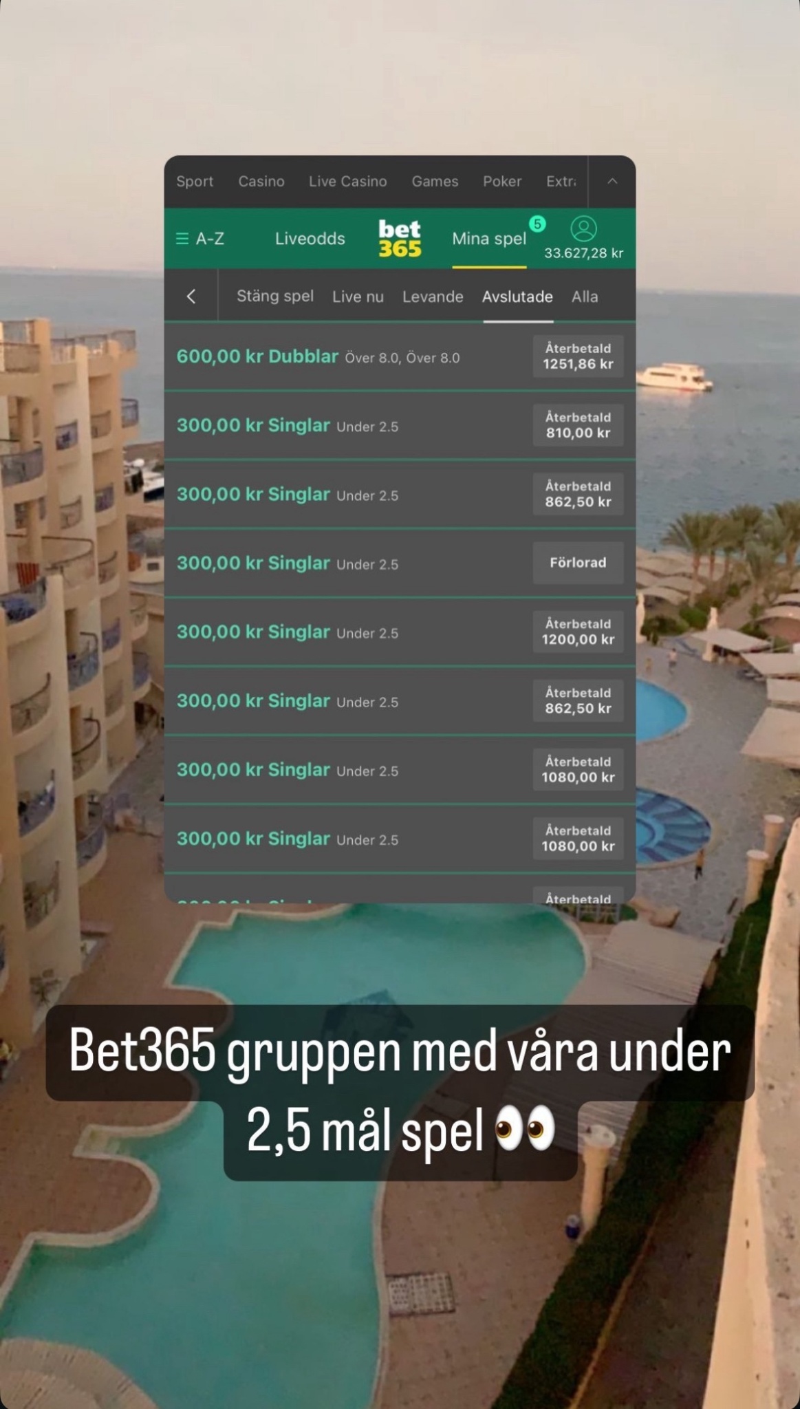 Exempel på felsatt odds 2